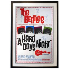 "A Hard Day's Night" Film Poster, 1964
