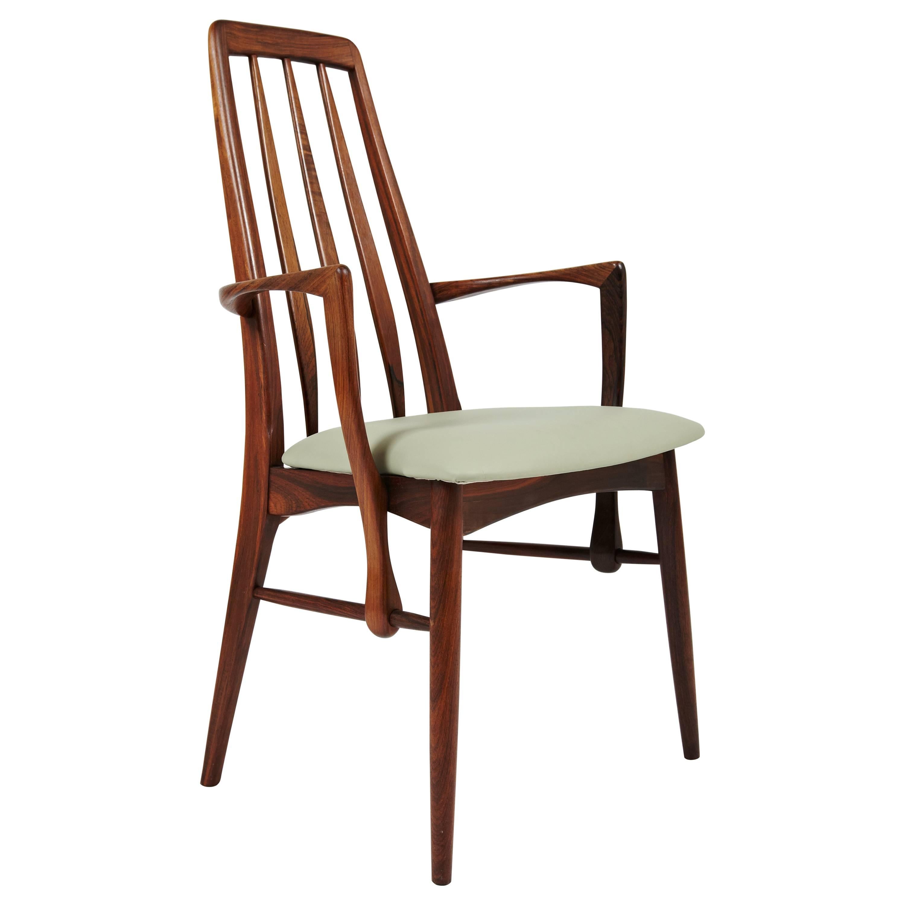 Niels Kofoed Rosewood Dining Chair with Arms, circa 1964 For Sale