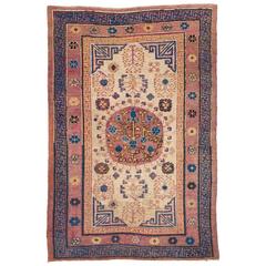 Antique Samarkand Area Rug 4