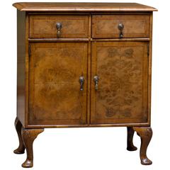 English Walnut Side Cabinet 11