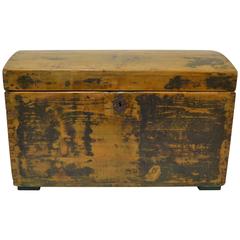 Pine Painted Dome-Top Trunk