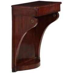 Neoclassical Inlaid Mahogany Wall Console Table, Probably Baltic, 19th Century
