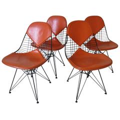 Vintage Eames Herman Miller Bikini Eiffel Tower Dining Chairs