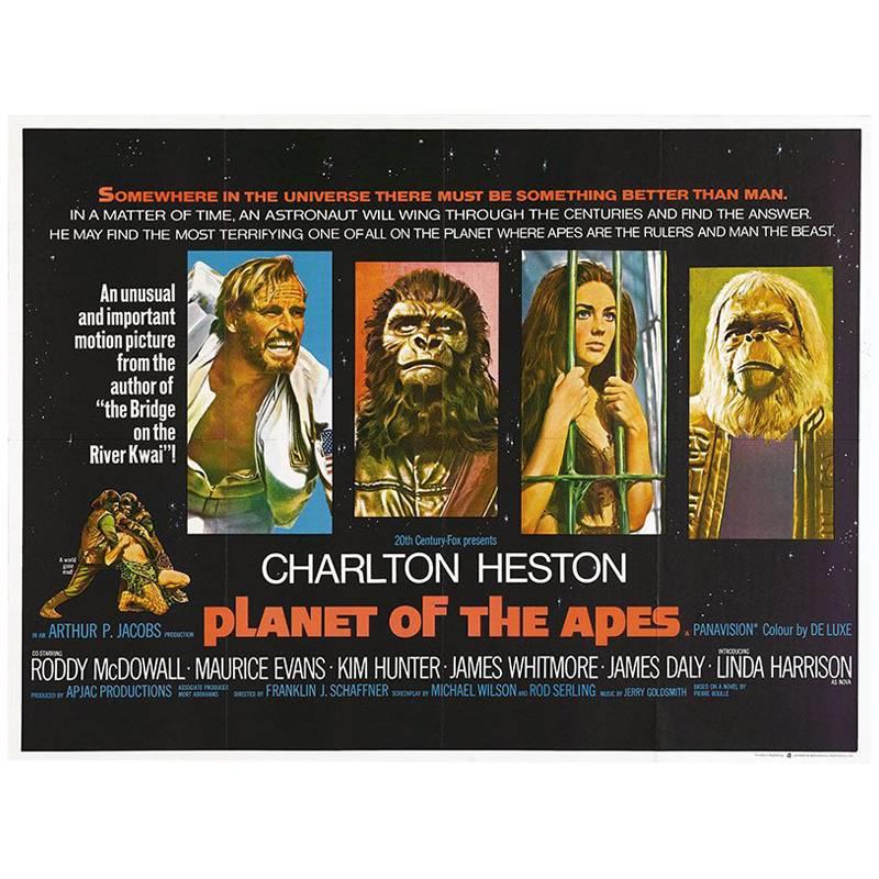"Planet Of The Apes" Film Poster, 1968 For Sale