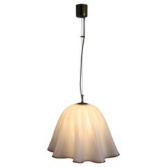 Extra Large Kalmar Pendant Murano Glass and Brass Chandelier 10