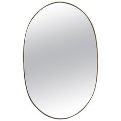 Italian Mid-Century Brass Mirror 3