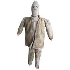 Native American Doll of Hide and Cloth from the Cree Tribe 8