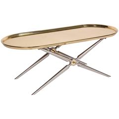 Steel and Bronze Coffee Table by Maison Jansen, circa 1960 10