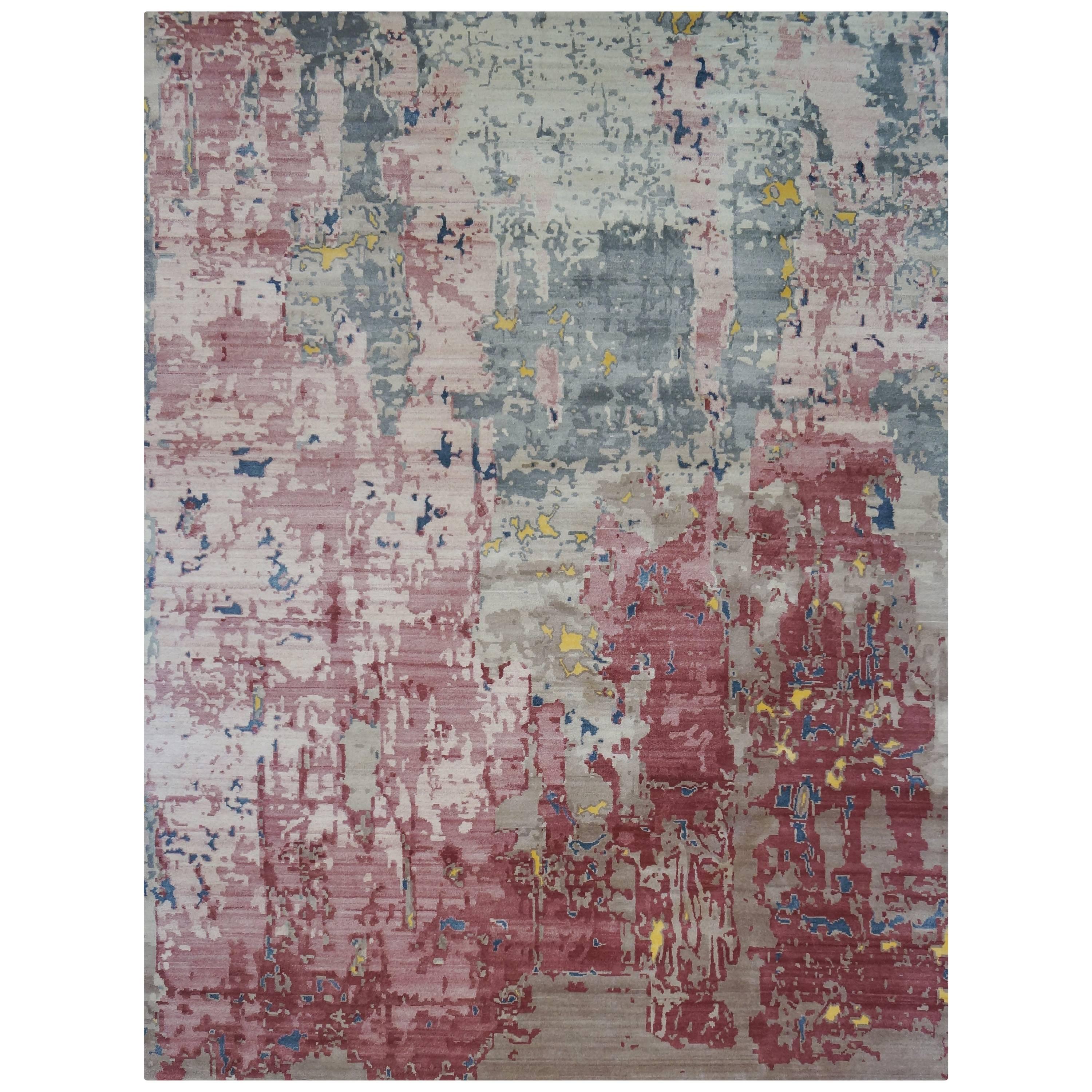 Modern Indo-Nepalese Rug Athena Collection For Sale