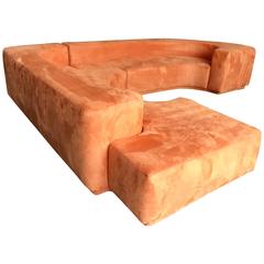 Sectional Sofa, Two-Piece "Lara" by Roberto Pamio, Noti Massari and Renato Toso 3