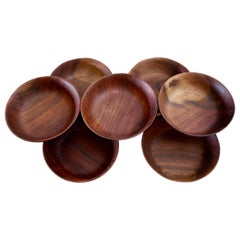 Seven Bob Stocksdale Black Walnut Hand-Turned Bowls