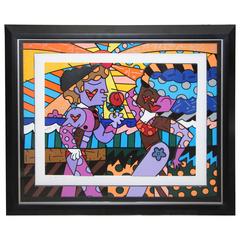 Romero Britto "Südstrand-Paar" 2008