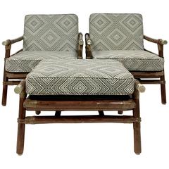 1950s Ficks Reed Eight-Piece Rattan Seating Suite by John Wisner 9