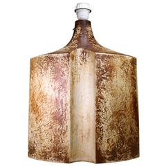 Scandinavian Modern Large-Scale Stoneware Lamp by Søholm 3