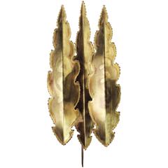 Scandinavian Modern Brutalist Flame Wall Light by Holm Sørensen 10
