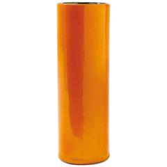 Georges Jouve, an Orange "Cylinder" Vase, circa 1960 3