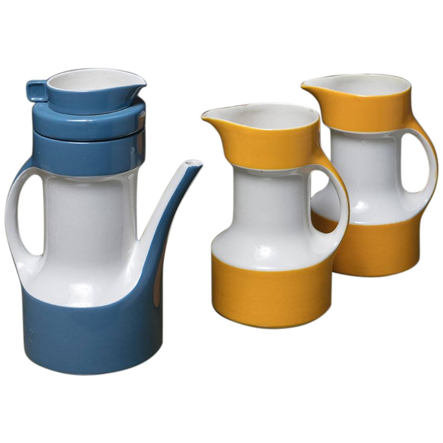 Set of Three Pitchers by Ceramica Pagnossin