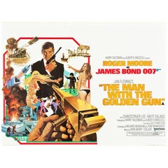 Vintage "The Man With The Golden Gun" Film Posters, 1974
