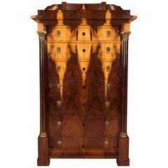 Exclusive Biedermeier Style Chest of Drawers and Chiffoniere in Rosewood 8