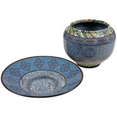 Two Mosaic Ceramics by Gerbino