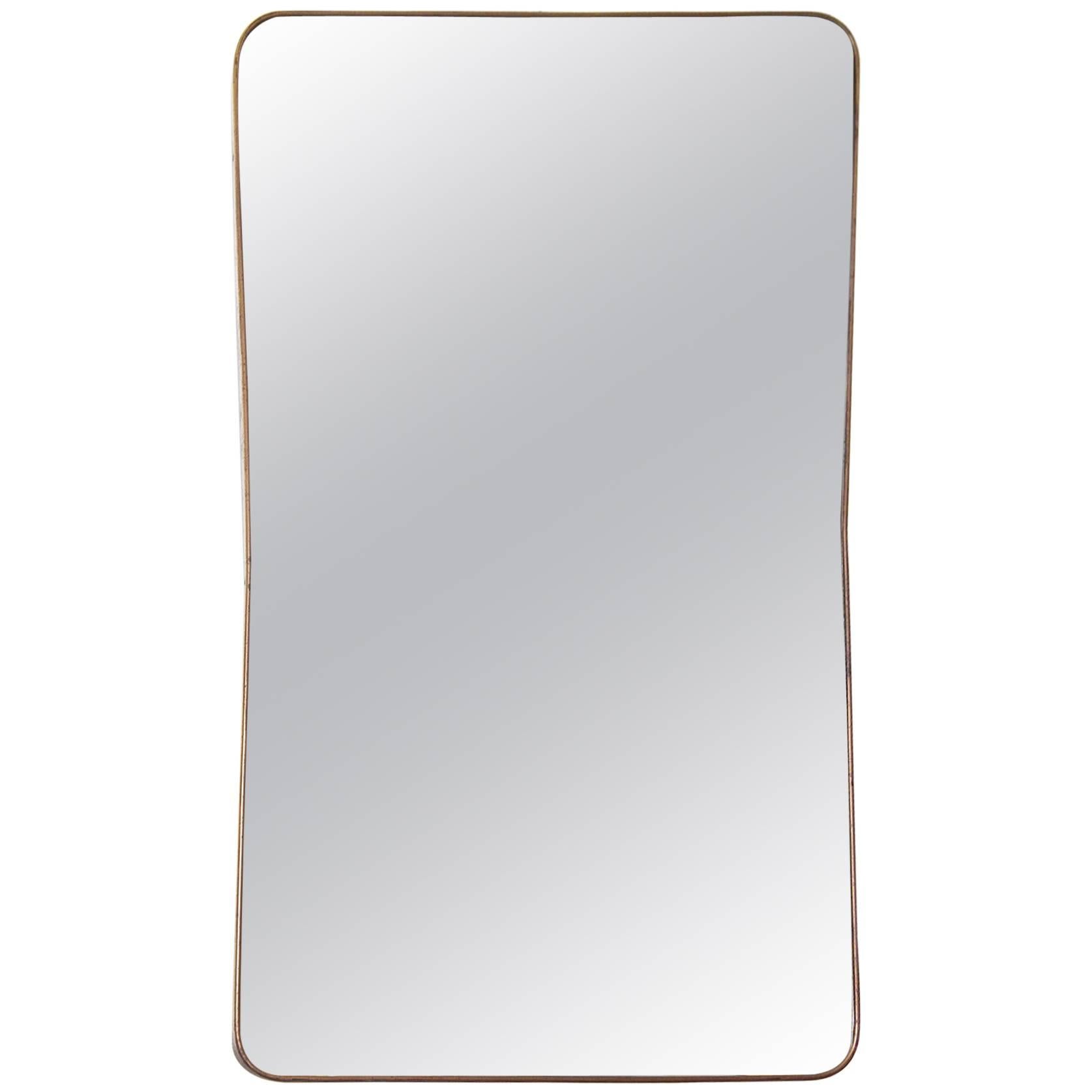 Italian Mirror with Brass Frame