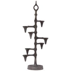 JENS QUISTGAARD CANDLE HOLDER Danish seven arms  cast iron