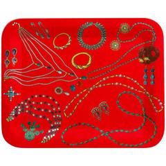 Fornasetti Large Jewelry Metal Tray 7