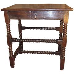 17th Century Oak Side Table Dating from circa 1680