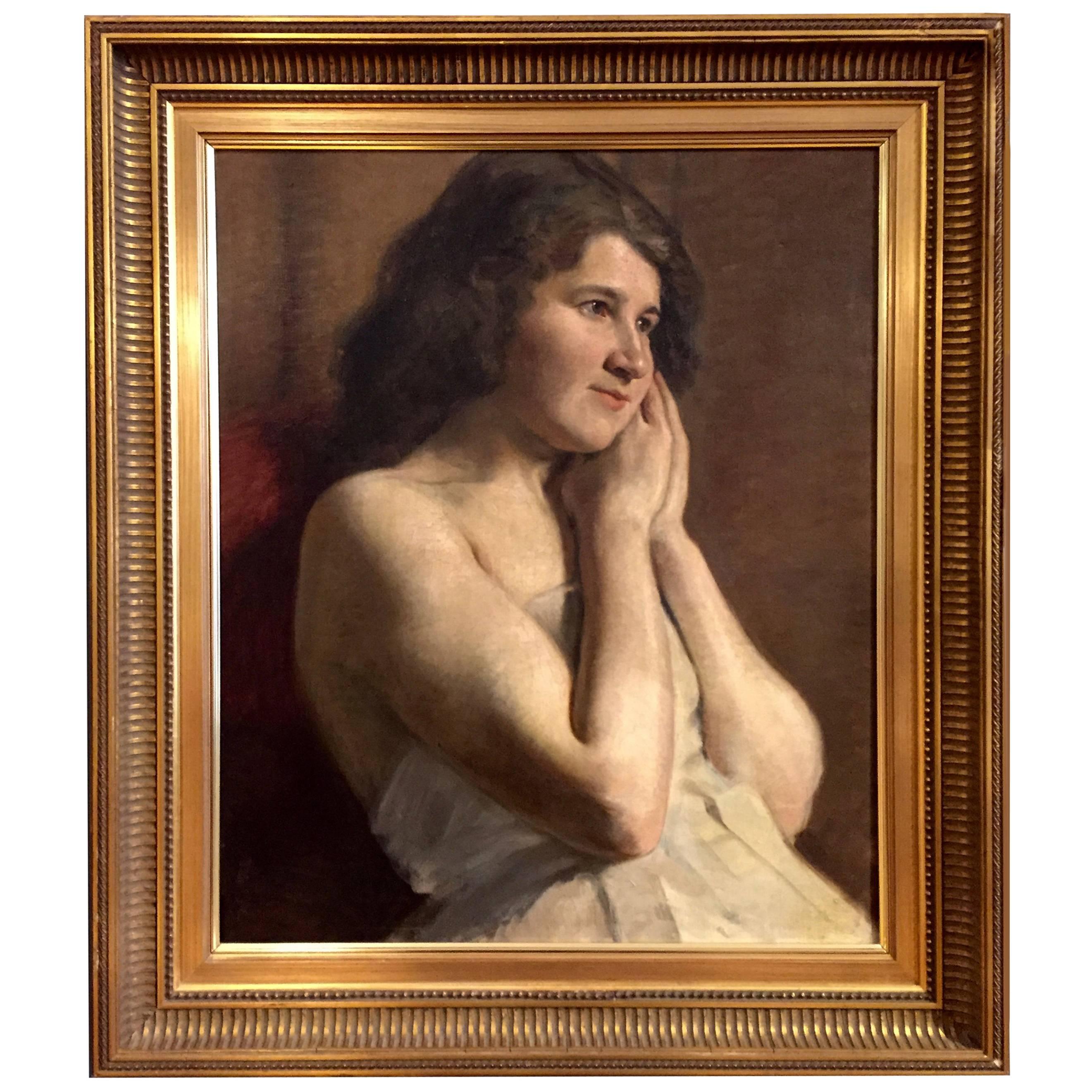 Late 19th Century Portrait, Carl Thomsen, Copenhagen For Sale