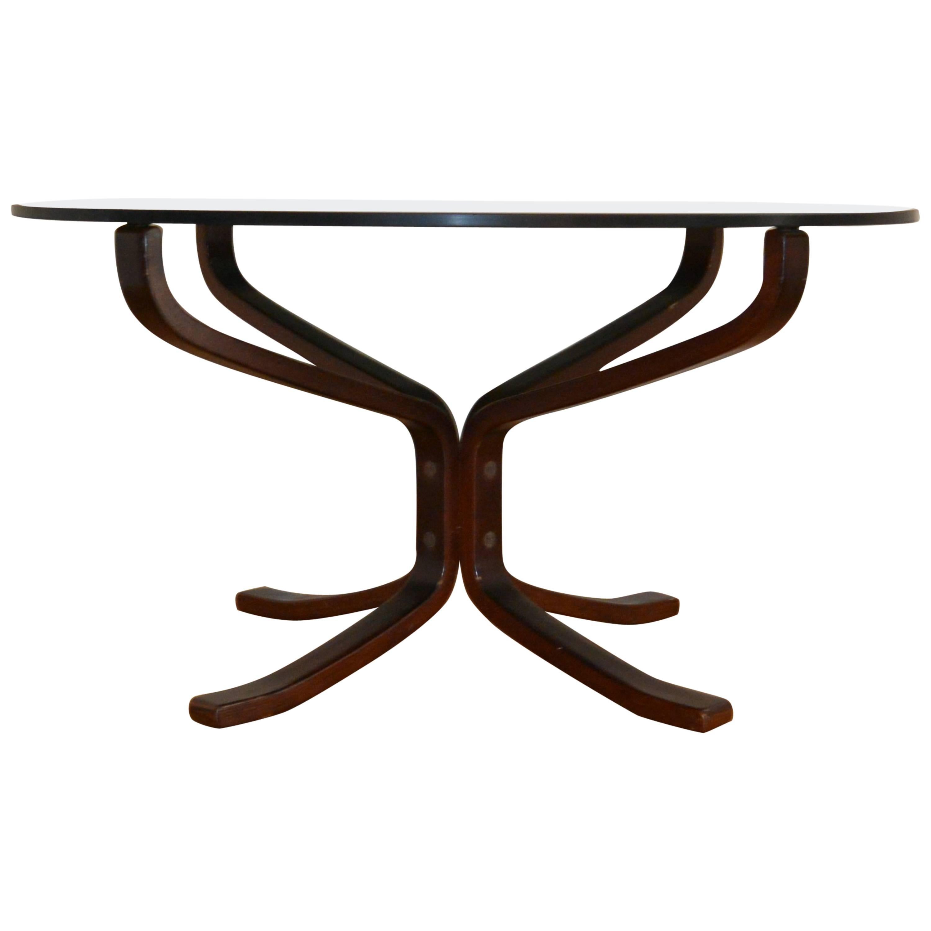 Falcon Glass Table Designed by Sigurd Ressell for Vatne Møbler, Norway For Sale