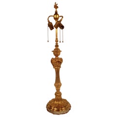 Edward F. Caldwell Gilt Bronze and Marble Table Lamp