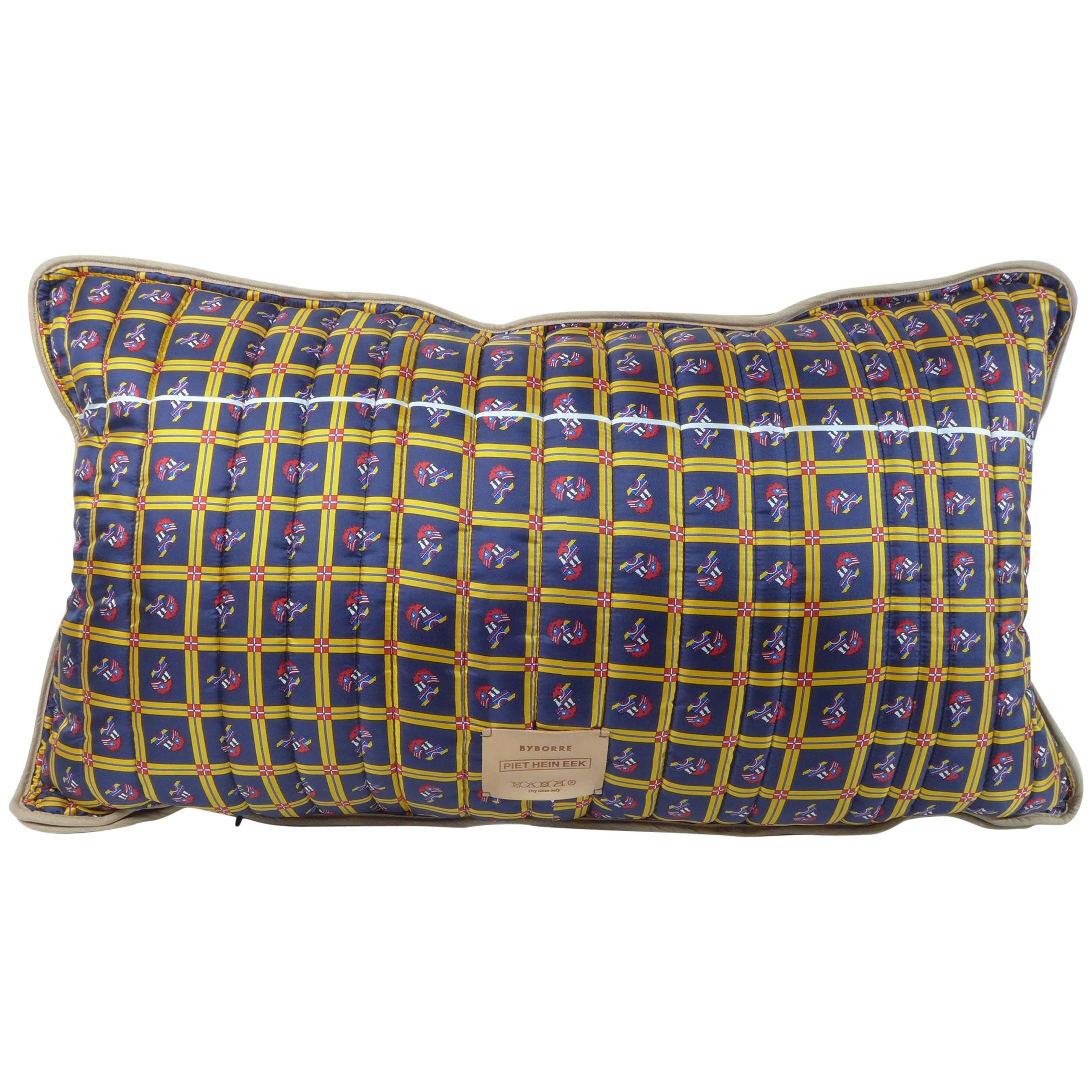 Quilted Vintage Silk Pillow Byborre