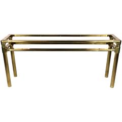 Chic Brass Console by Mastercraft