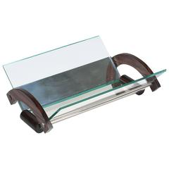 Macassar, Mirror and Glass Letter Holder, French, 1930s 6