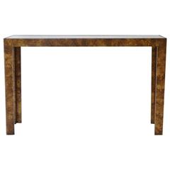 Mid-Century Parsons Style Console Table