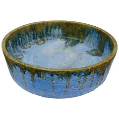 Drip Glazed Ceramic Vessel by Marcello Fantoni