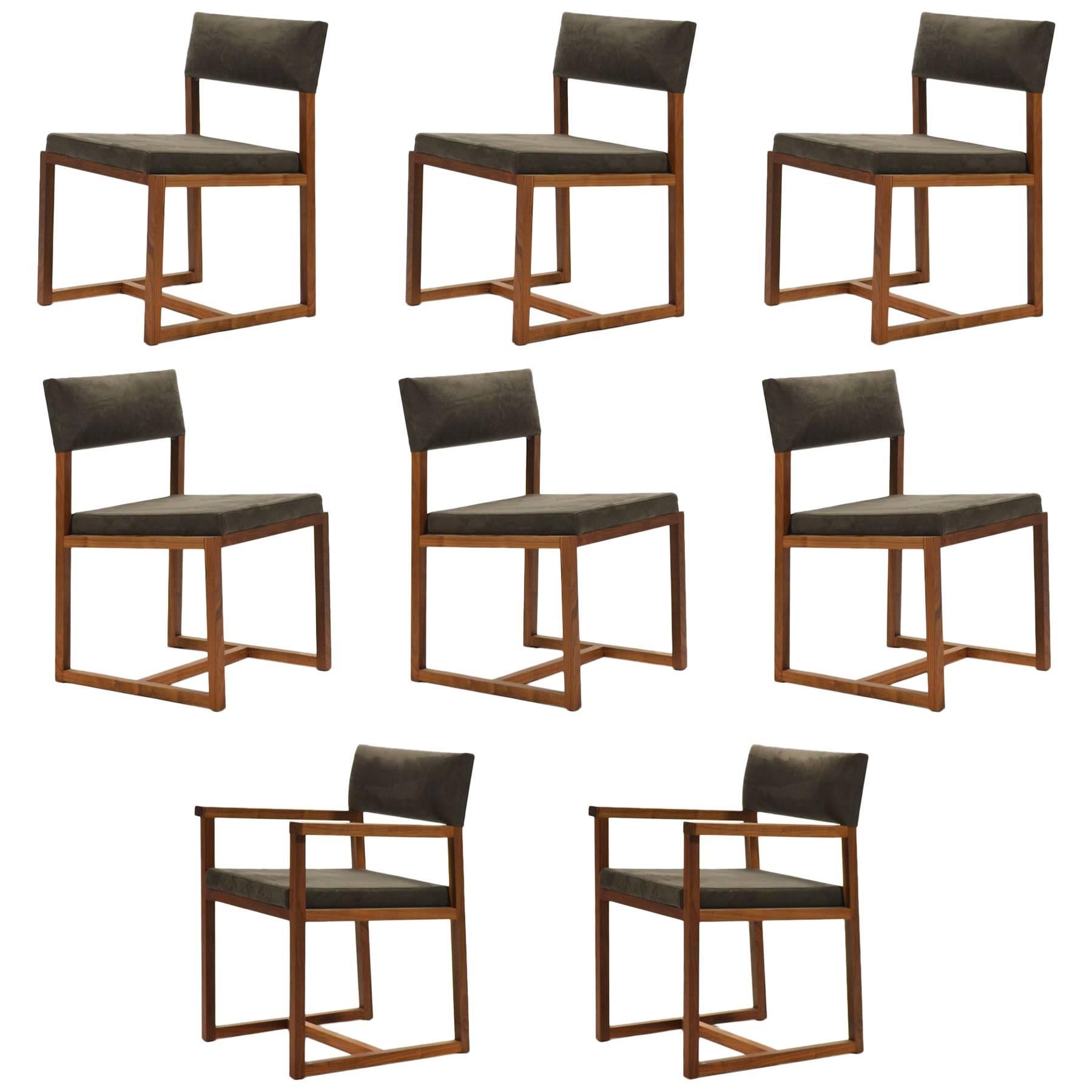 De La Espada Black Walnut Dining Chairs