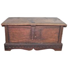 18th Century, Spanish Walnut Coffee Table or Document Box