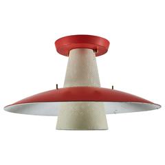 Flush Mount Ceiling Light by Gerald Thurston for Lightolier