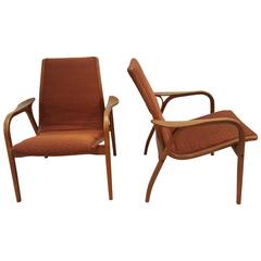 Pair of Yngve Ekstrom of Sweden Lounge Chairs