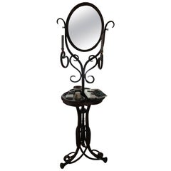 Thonet  bentwood Vanity Mirror Toiletten Spiegel 1904 nr 1 Exclusive  Complete