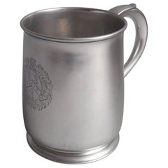 Antique Exceptional George I Pint Mug Made in London in 1724 by Richard Bayley