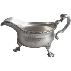 Exceptionally Fine and Unusual George II Sauceboat Made by William Cripps