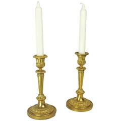 Pair of 18th Century Louis XVI Ormolu Candlesticks