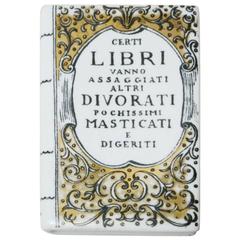 Paperweight Old Book by Piero Fornasetti