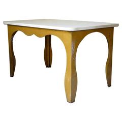 French 1950s Iron and Marble Centre Table 4