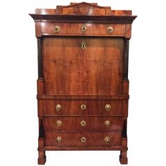 Early 19th Century Walnut Biedermeier Secretaire 11