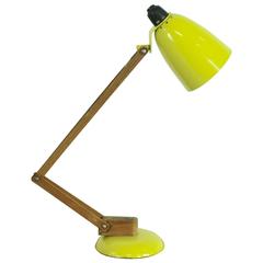 Vintage Mid-Century Maclamp Anglepoise Lamp in Yellow Designed by Terence Conran