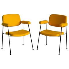 Pair of Armchairs CM 197 by Pierre Paulin, Edition Thonet, France, 1958