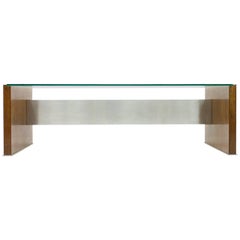 Marco Fantoni Executive Writing Desk for Tecno in Wenge Italy 1960s